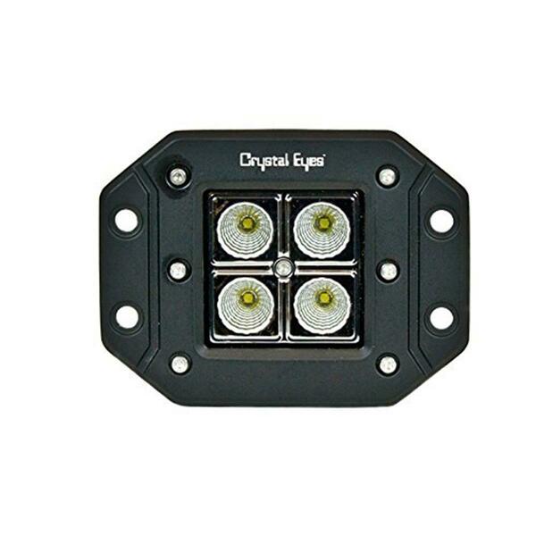 Ipcw Crystal Eyes 5 in. Square Visor 20 Watts- 60 Degree W1004S20-60